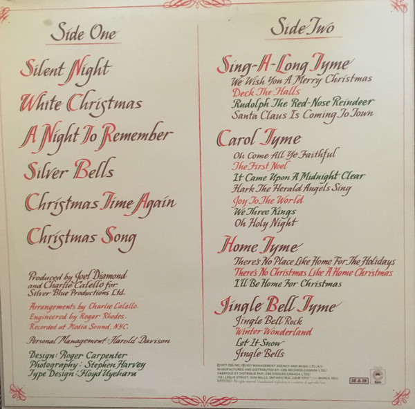 Engelbert Humperdinck - Christmas Tyme (LP, Album) (Mint (M)) - Image 2