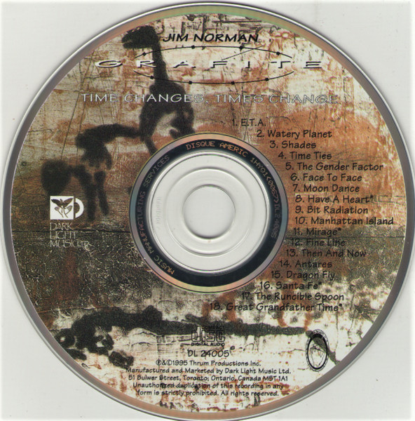 Jim Norman (4) • Grafite (4) - Time Changes, Times Change (CD, Album) (Near Mint (NM or M-)) - Image 3