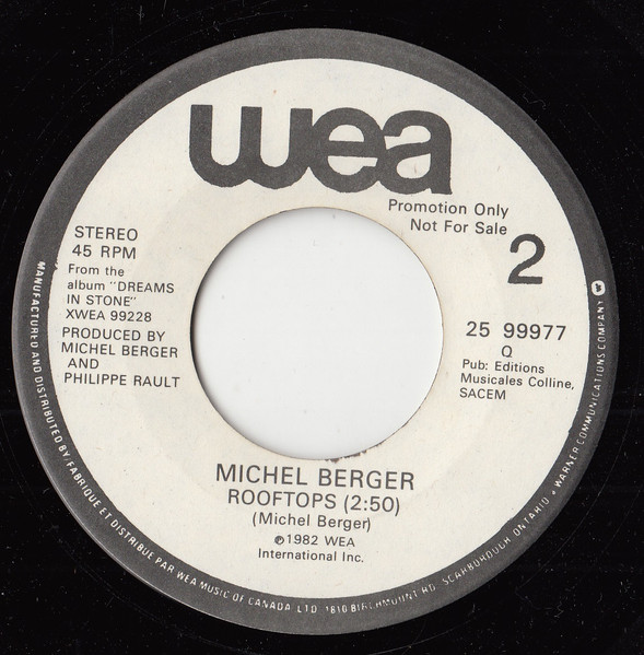 Michel Berger - Apple Pie (7", Single, Promo) (Near Mint (NM or M-)) - Image 3