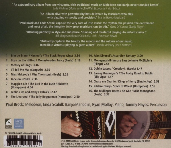 Paul Brock (2), Enda Scahill - Humdinger (CD, Album, Dig) (Near Mint (NM or M-)) - Image 2