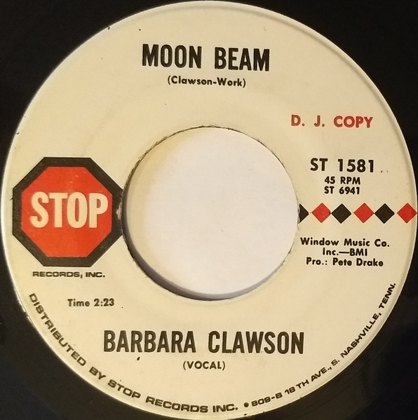 Barbara Clawson - Moon Beam / Moon Beam (7", Single, Promo) (Very Good Plus (VG+)) - Image 2