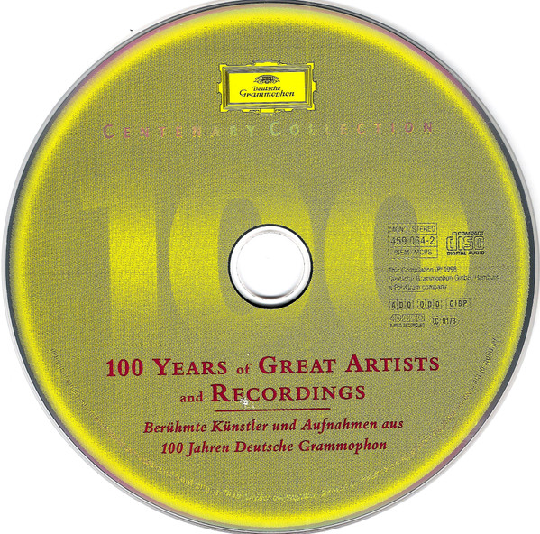Various - Berühmte Künstler Und Aufnahmen Aus 100 Jahren Deutsche Grammophon (CD, Comp, Mono, RM) (Near Mint (NM or M-)) - Image 3