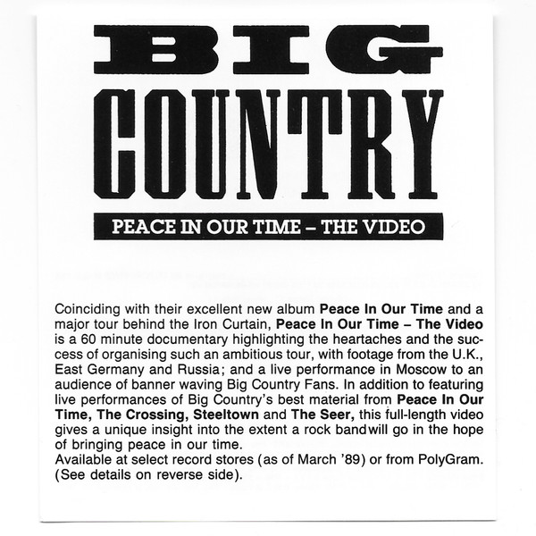 Big Country - Broken Heart (Thirteen Valleys) (CD, EP) (Near Mint (NM or M-)) - Image 5
