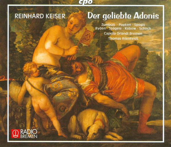Reinhard Keiser – Marietta Zumbült, Ralf Popken, Raimonds Spogis, Susanne Rydén, Mona Spägele, Jan Kobow, Knut Schoch, Capella Orlandi Bremen, Thomas Ihlenfeldt - Der Geliebte Adonis (3xCD, Album) (Near Mint (NM or M-))