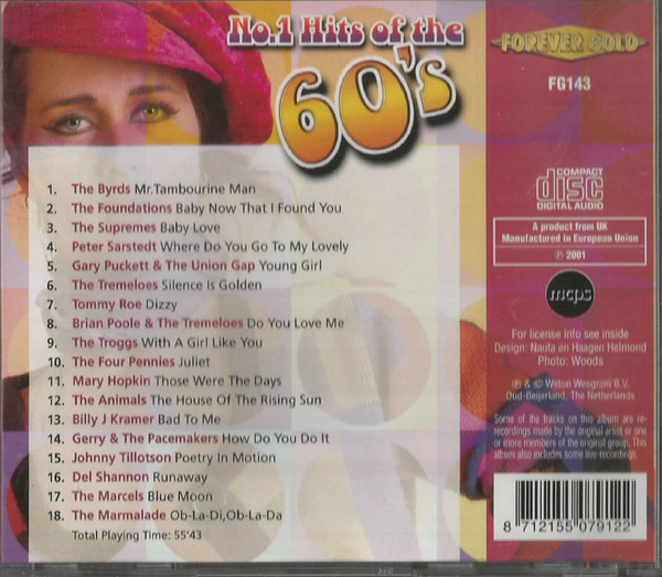 Various - No.1 Hits Of The 60's (CD, Comp) (Mint (M)) - Image 2