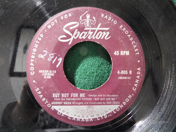 Johnny Nash - Take A Giant Step / But Not For me (7", Single) (Very Good Plus (VG+)) - Image 2
