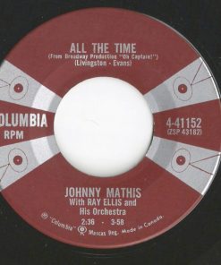 Johnny Mathis with Ray Ellis And His Orchestra - All The Time / Teacher, Teacher (7", Single) (Very Good (VG))