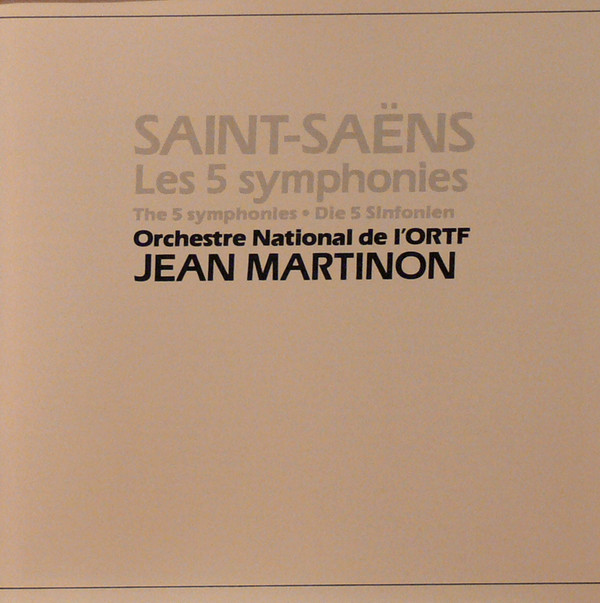 Camille Saint-Saëns, Orchestre National De L'ORTF, Jean Martinon - Les 5 Symphonies (2xCD, Comp, RM) (Near Mint (NM or M-)) - Image 5