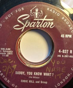 Eddie Hill - Monkey Business / Daddy, You Know What?  (7") (Very Good Plus (VG+))