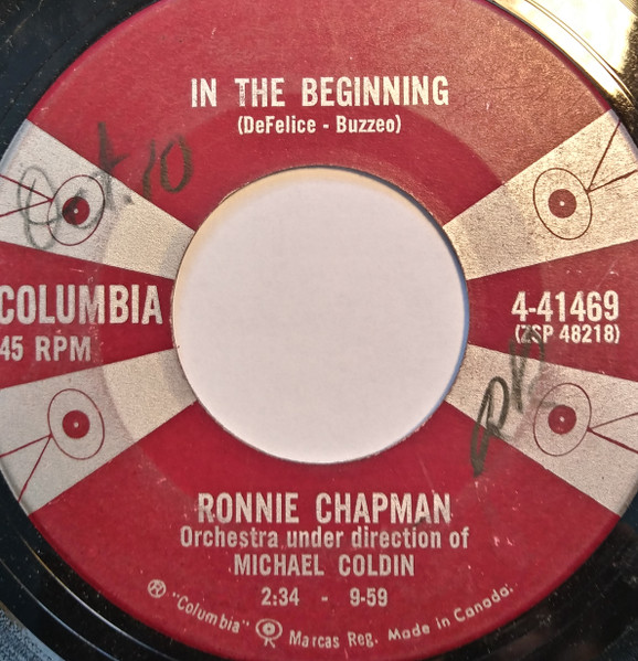 Ronnie Chapman - In The Beginning / Annie B. Is Gone (7") (Very Good Plus (VG+))