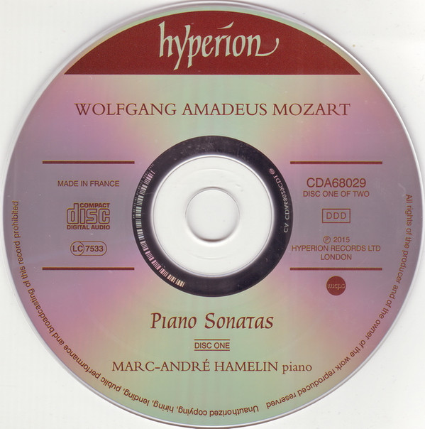 Wolfgang Amadeus Mozart, Marc-André Hamelin - Piano Sonatas (2xCD, Album) (Mint (M)) - Image 3