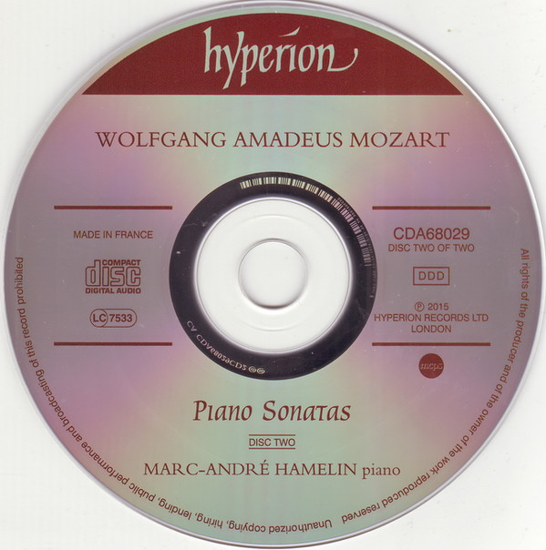 Wolfgang Amadeus Mozart, Marc-André Hamelin - Piano Sonatas (2xCD, Album) (Mint (M)) - Image 5