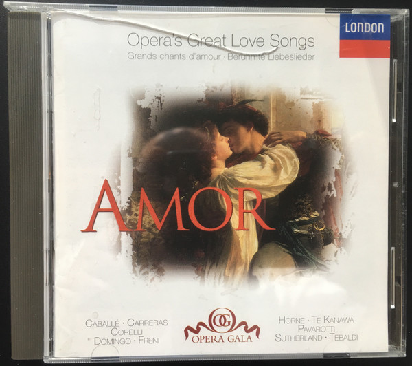 Montserrat Caballé, José Carreras, Franco Corelli, Placido Domingo, Mirella Freni, Marilyn Horne, Kiri Te Kanawa, Luciano Pavarotti, Joan Sutherland, Renata Tebaldi - Amor (Opera's Great Love Songs) (CD, Comp) (Near Mint (NM or M-)) - Image 3