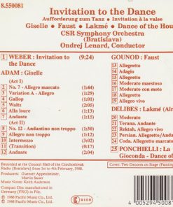 Alternative view of Various - Slovak Radio Symphony Orchestra, Ondrej Lenárd - Invitation To The Dance (CD, Album) (Near Mint (NM or M-))