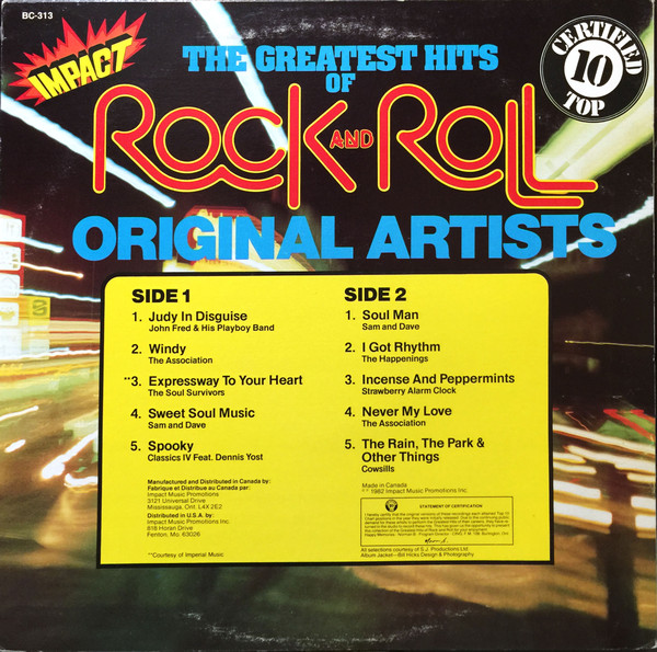 Various - The Greatest Hits Of Rock And Roll - Vol 12 (LP, Comp) (Mint (M)) - Image 2