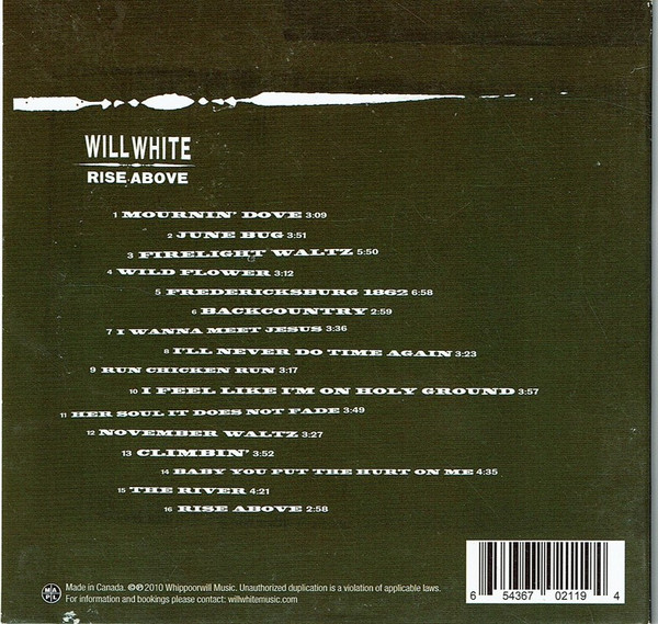 Will White (4) - Rise Above (CD, Album) (Near Mint (NM or M-)) - Image 3