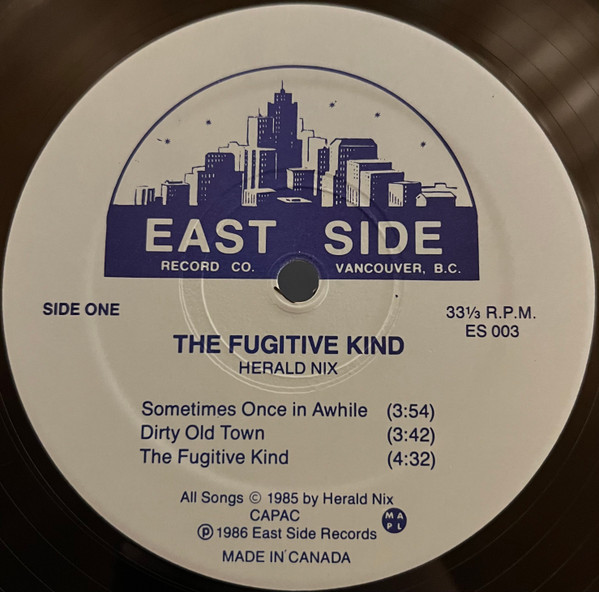 Herald Nix - The Fugitive Kind (LP, Album) (Mint (M)) - Image 3