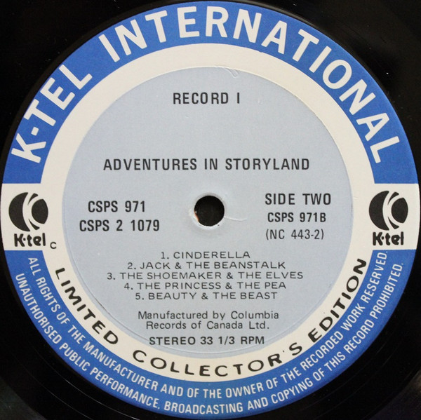 Unknown Artist - K-tel's Adventures In Storyland (2xLP, Album, Ltd) (Mint (M)) - Image 4