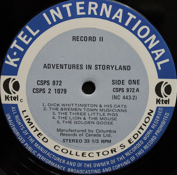 Unknown Artist - K-tel's Adventures In Storyland (2xLP, Album, Ltd) (Mint (M)) - Image 5