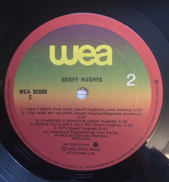 Geoff Hughes - Geoff Hughes (LP, Album) (Mint (M)) - Image 4