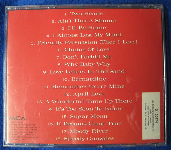 Pat Boone - Pat Boone's Greatest Hits (CD, Comp, Mono, Club, RE, RM) (Near Mint (NM or M-)) - Image 2