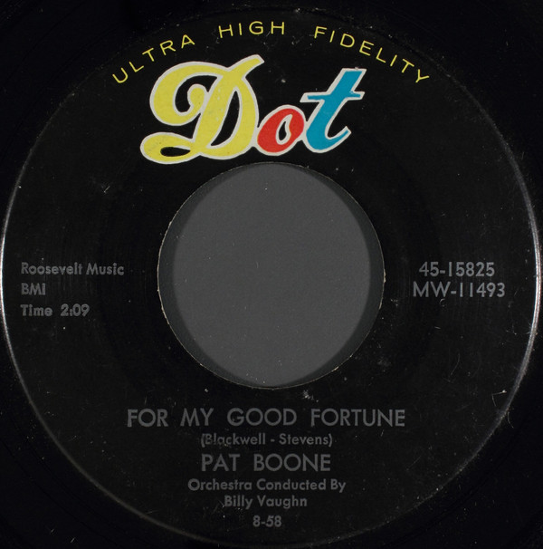 Pat Boone - Gee, But It's Lonely / For My Good Fortune (7", Single) (Near Mint (NM or M-)) - Image 2