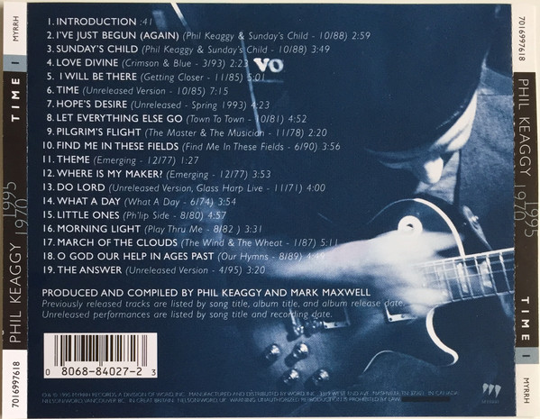 Phil Keaggy - Time 1 (CD, Comp) (Near Mint (NM or M-)) - Image 2