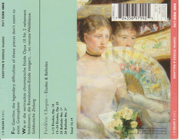 Frédéric Chopin, Andrei Gavrilov - Études & Ballades (CD, Comp, RE) (Near Mint (NM or M-)) - Image 2