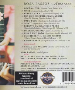 Alternative view of Rosa Passos - Amorosa (CD, Album) (Near Mint (NM or M-))