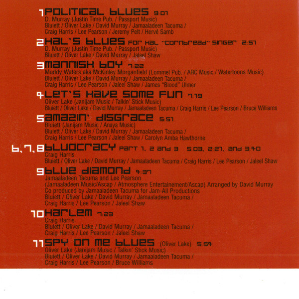World Saxophone Quartet - Political Blues (CD, Album) (Near Mint (NM or M-)) - Image 5