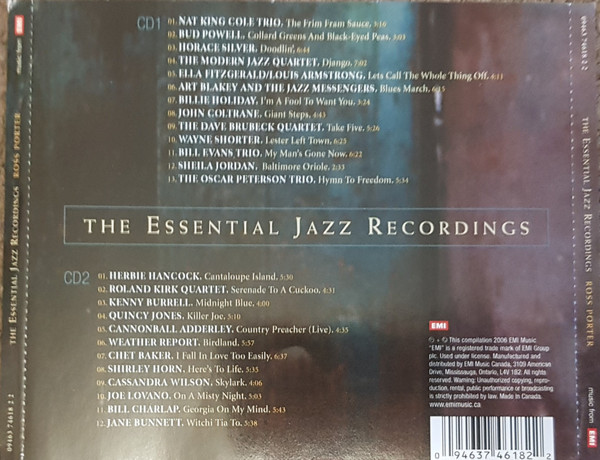Various - The Essential Jazz Recordings - Ross Porter (2xCD, Comp) (Mint (M)) - Image 2
