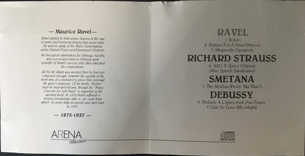 Maurice Ravel / Richard Strauss, Bernard Lanner, London Symphony Orchestra (2) - Bolero, 2001 A Space Odyssey And Others (CD, Comp) (Near Mint (NM or M-)) - Image 2