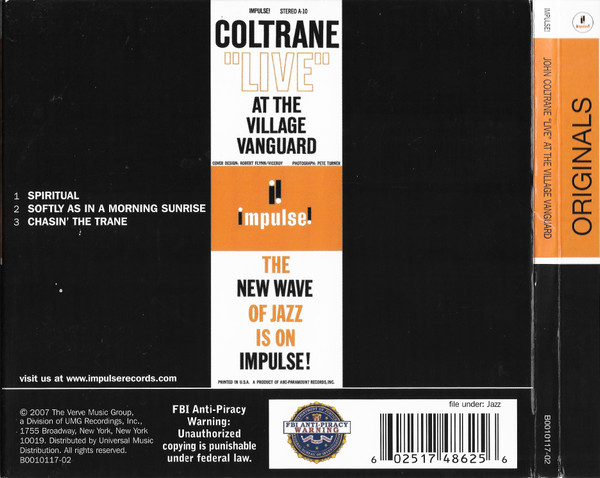 John Coltrane - "Live" At The Village Vanguard (CD, Album, RE, Dig) (Near Mint (NM or M-)) - Image 2