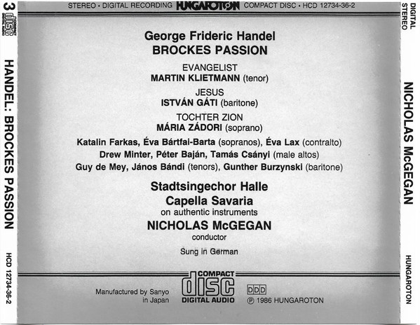 Georg Friedrich Händel - Brockes Passion (3xCD, Album) (Near Mint (NM or M-)) - Image 5