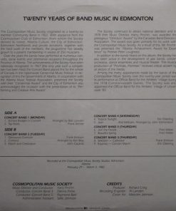 Alternative view of Cosmopolitan Music Society - The Bands of CMS - 20th Anniversary (LP, Comp) (Mint (M))