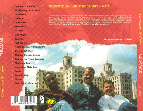 Cubamar - Cantinero de Cuba (HDCD, Album) (Near Mint (NM or M-)) - Image 2