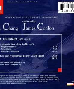 Alternative view of Karl Goldmark, Sarah Chang, James Conlon, Gürzenich-Orchester Kölner Philharmoniker - Violin Concerto / Prometheus-Overture (CD, Album) (Near Mint (NM or M-))