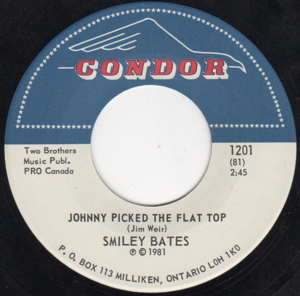 Smiley Bates - Johnny Picked The Flat Top (7", Single) (Very Good Plus (VG+)) - Image 3