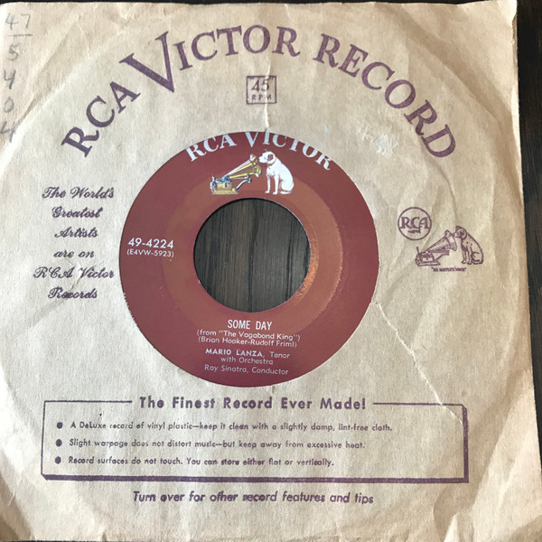 Mario Lanza - Some Day / Sylvia (7", Single) (Near Mint (NM or M-)) - Image 4
