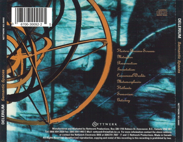Delerium - Semantic Spaces (CD, Album, Dis) (Near Mint (NM or M-)) - Image 2