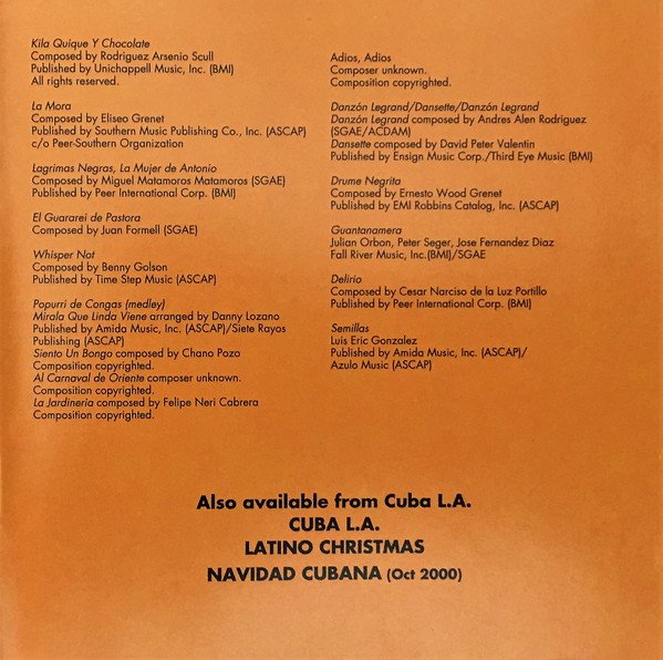 Cuba L.A. - Dos (CD, Album) (Mint (M)) - Image 2