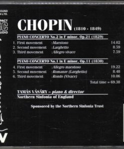 Alternative view of Frédéric Chopin / Tamás Vásáry + Northern Sinfonia - The Piano Concertos (CD) (Near Mint (NM or M-))