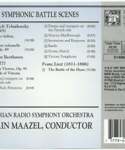 Alternative view of Ludwig van Beethoven, Pyotr Ilyich Tchaikovsky, Franz Liszt, Lorin Maazel, Symphonie-Orchester Des Bayerischen Rundfunks - Symphonic Battle Scenes (CD, Club) (Near Mint (NM or M-))
