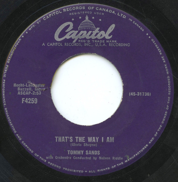 Tommy Sands - I'll Be Seeing You (7", Single) (Very Good (VG)) - Image 3
