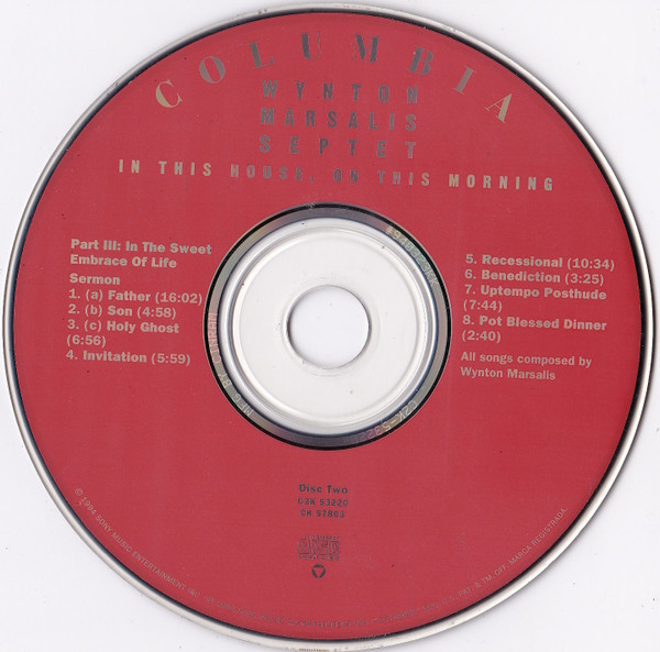 Wynton Marsalis Septet - In This House, On This Morning (2xCD, Album) (Near Mint (NM or M-)) - Image 5