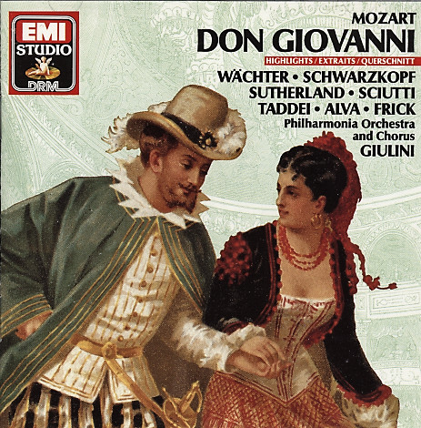 Wolfgang Amadeus Mozart - Philharmonia Orchestra, Carlo Maria Giulini - Don Giovanni (Highlights) (CD, Album, RM) (Near Mint (NM or M-))