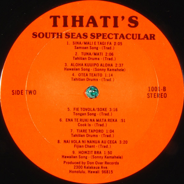 Unknown Artist - Tihati's South Seas Spectacular (LP, Comp, Red) (Mint (M)) - Image 4
