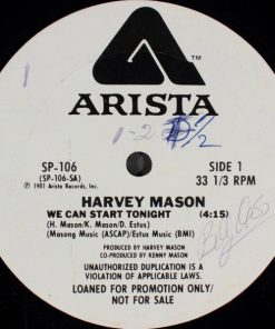 Alternative view of Harvey Mason - We Can Start Tonight (12", Promo) (Mint (M))
