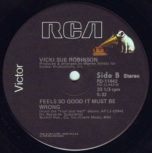Vicki Sue Robinson - Nightime Fantasy / Feels So Good It Must Be Wrong (12", Single) (Mint (M)) - Image 2