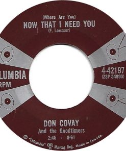 Don Covay & The Goodtimers - (Where Are You) Now That I Need You  / Teen Life Swag (7", Single, Mono) (Very Good Plus (VG+))